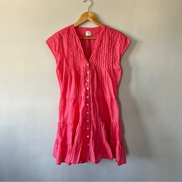 MAREA Watermelon Mackenzie Cover Up Mini Dress Size XS - Picture 3 of 6